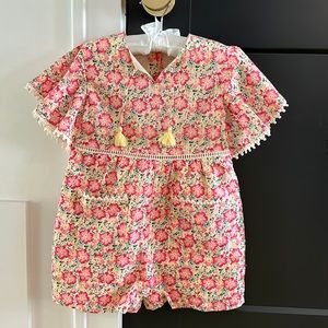 Louise Misha girls floral romper 3T